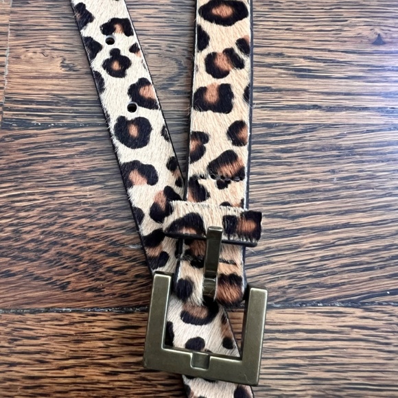 Lepord Print Leather belt - J Crew - Picture 3 of 5